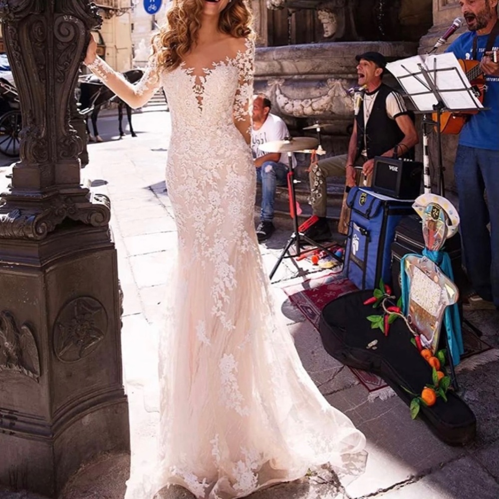 Mermaid Illusion Wedding Dress